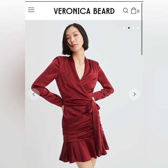 NWT Veronica Beard Agatha Wrap Dress Size 2 - Picture 1 of 7